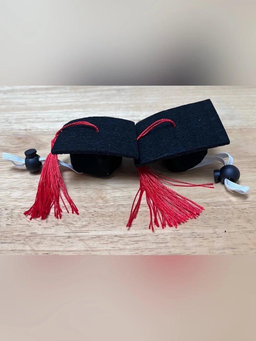 Set of 2 pet graduation caps animal costume cat small dog rabbit bunny